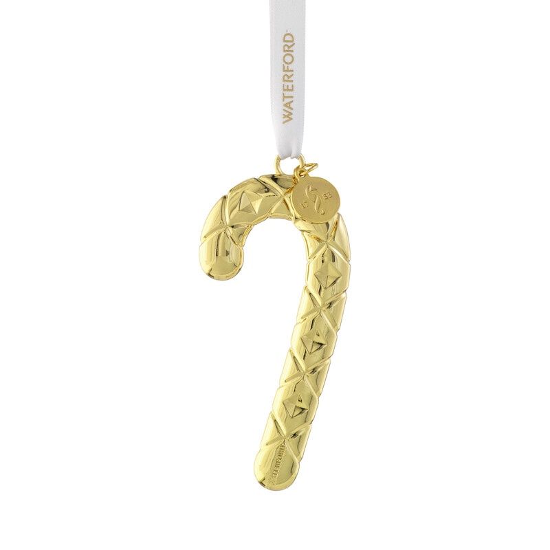 Gold Candy Cane Ornament