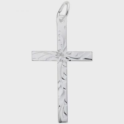 Nuco Charm Sterling - Large Flared Cross