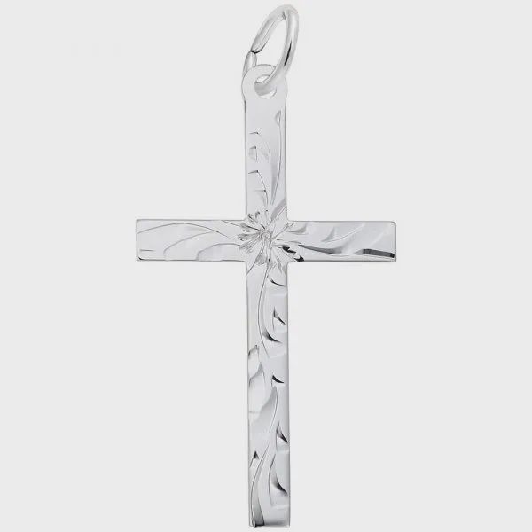 Nuco Charm Sterling - Large Flared Cross