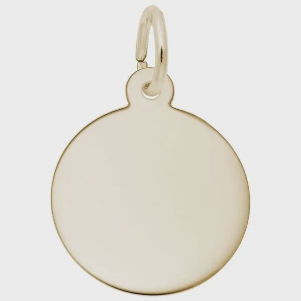 Nuco Charms Sterling Gold Plated - Petite Round Disc