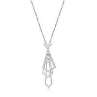 ELLE Necklace Sterling - Art Deco Geometric R0LBZ40044