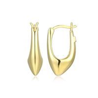ELLE Earrings Sterling Gold Plated - Oasis Puffy Oval 32LCUUA00J