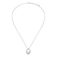 ELLE Necklace Sterling - Between Oval Double Swirl R0LC0N004L