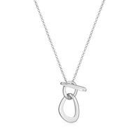 ELLE Necklace Sterling - Celeste Open Pear R0LC0YA038