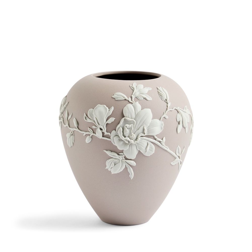 Magnolia Blossom Mink Vase 7&quot;