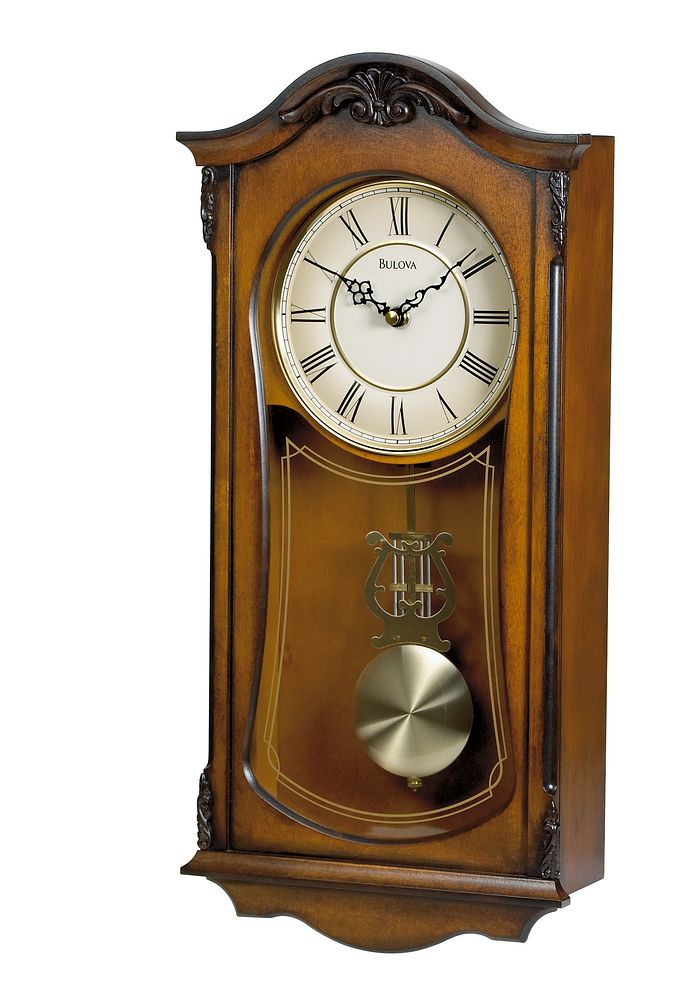 Bulova Cranbrook Walnut Wall Clock