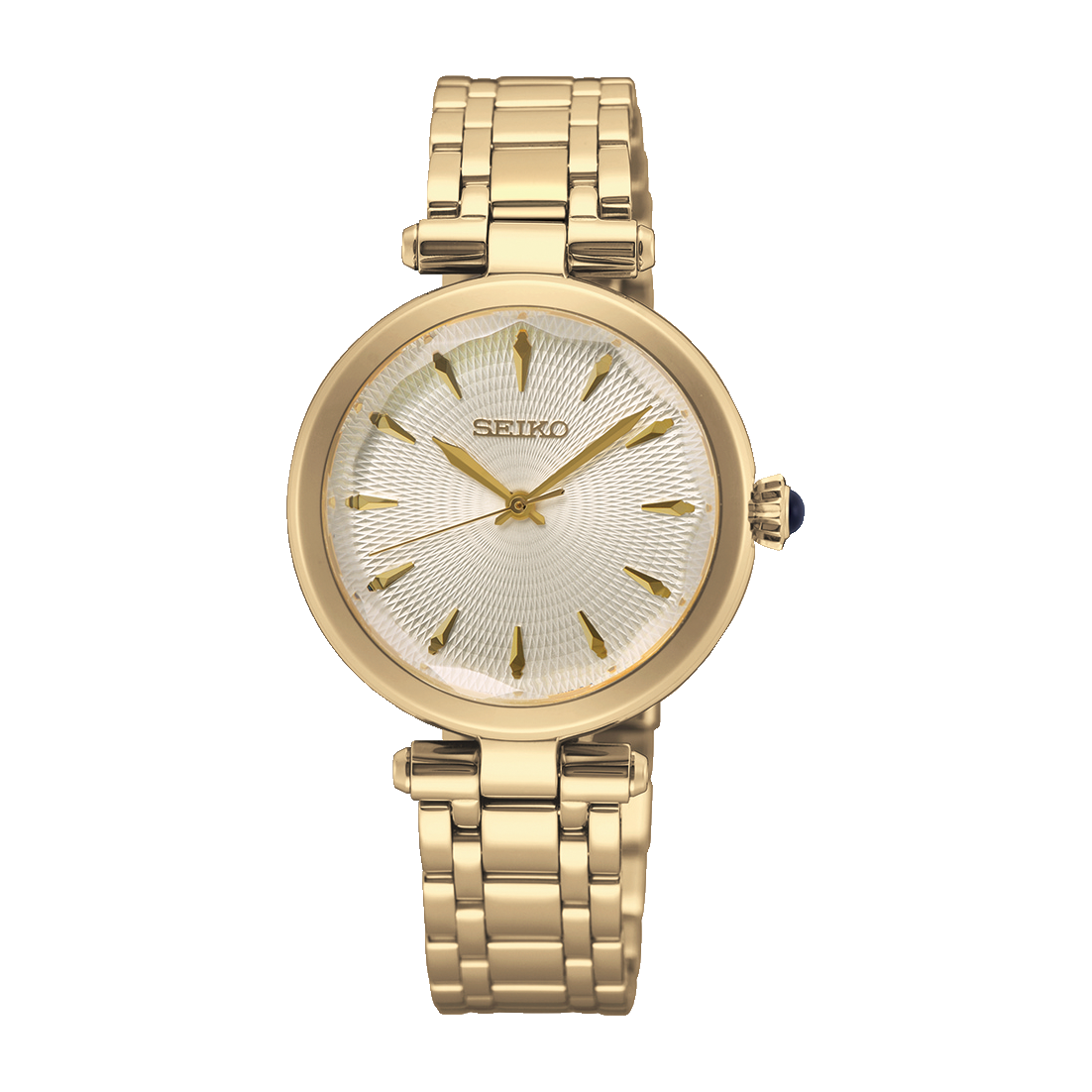 Seiko Essentials Yellow Gold Ladies Watch SRZ554