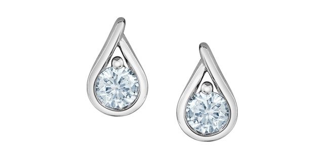Corona Lab Diamond Earrings 10KW. 25TW  EE4739W/25