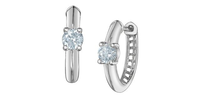 Corona Lab Diamond Earrings 10KW .40TW EE4751W/40