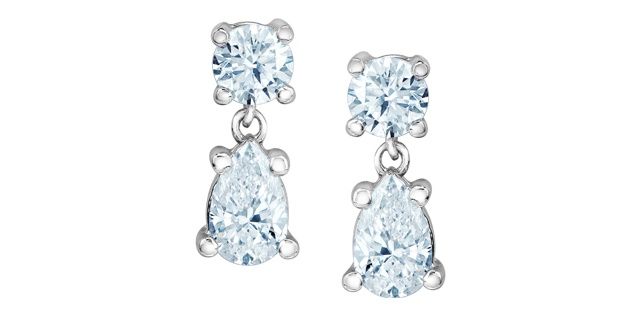 Corona Lab Diamond Earrings 10KW .75TW  ELU20160W/75