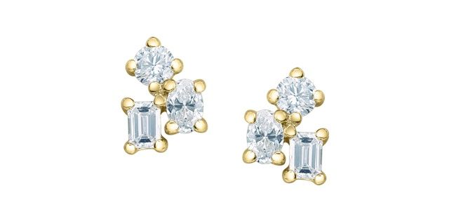 Corona Lab Diamond Earrings 10KY .30TW EE4747/30