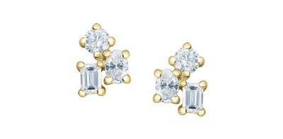 Corona Lab Diamond Earrings 10KY .30TW EE4747/30