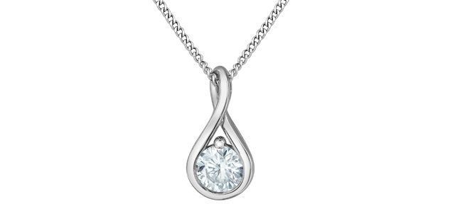 Corona Lab Diamond Necklace 10KW .25TW PP4739W/25