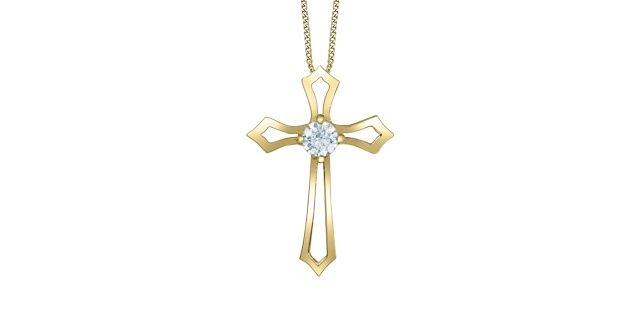 Corona Lab Diamond Necklace 10KY .20TW PP4759/20