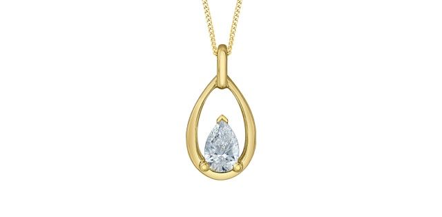 Corona Lab Diamond Necklace 10KY .30TW PP4741/30