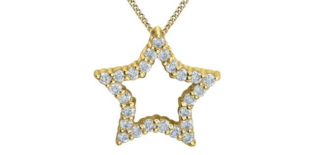 Corona Lab Diamond Necklace 10KY .25TW PP4750/25