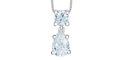 Lab Diamond 10KW .75TW Necklace PLT27234 Diamond Evolution