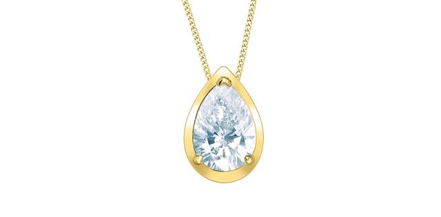 Corona Lab Diamond Necklace 10KY .50TW PP4711/50