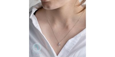 Corona Lab Diamond Necklace 10KW .25TW PP2286W/25