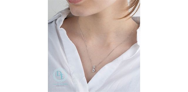 Lab Diamond 10KW .75TW Necklace PLT27234 Diamond Evolution