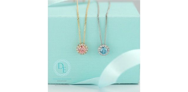 Lab Pink Diamond 10KY .33TW Necklace PP4757 Diamond Evolution
