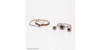 Corona Garnet 10KW Gemstone Earrings DX566