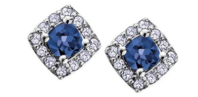 Corona Sapphire 10KW Gemstone Earrings DX566