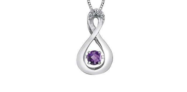 Corona Amethyst 10KW Pulse Necklace DX666