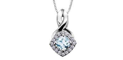 Corona Aquamarine 10KW Necklace DX567