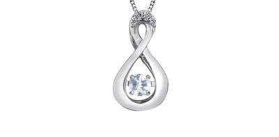 Corona Aquamarine 10KW Pulse Necklace DX666