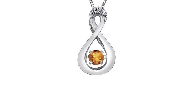 Corona Citrine 10KW Pulse Necklace DX666