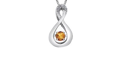 Corona Citrine 10KW Pulse Necklace DX666