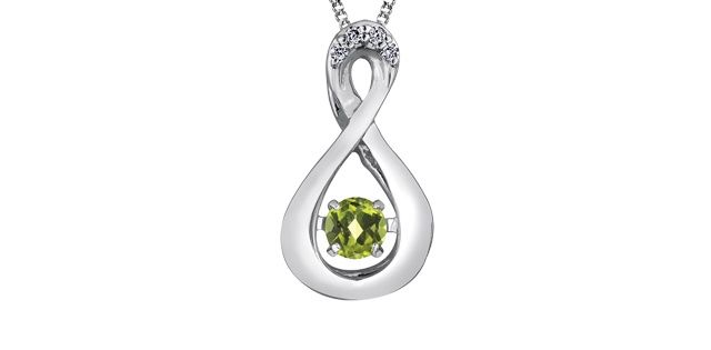 Corona Peridot 10KW Pulse Necklace DX666