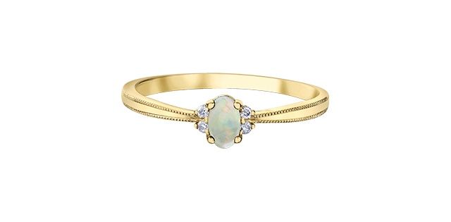 Corona Opal 10KY Gemstone Ring DX896