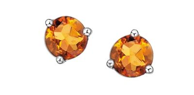 Corona Citrine 10KW Earrings DX606