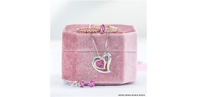 Corona Pink Topaz 10KW Earrings DX606