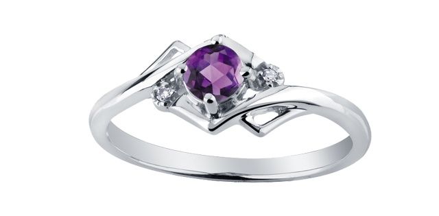Corona Amethyst 10KW Gemstone Ring DX583