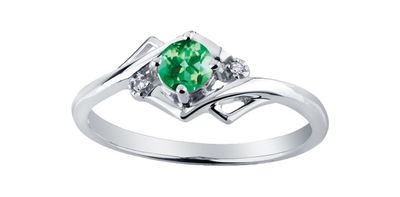 Corona Emerald 10KW Gemstone Ring DX583