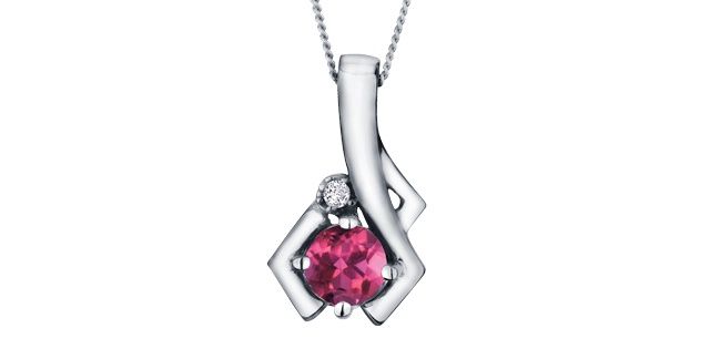 Corona Pink Tourmaline 10KW Gemstone Necklace  DX581