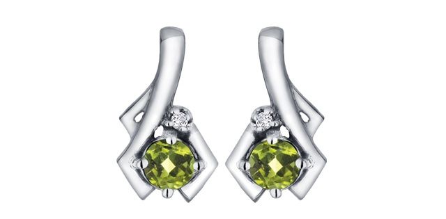 Corona Peridot 10KW Gemstone Earrings DX578