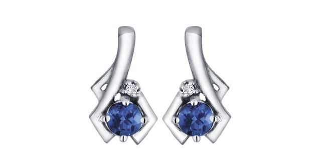 Corona Sapphire 10KW Gemstone Earrings DX578