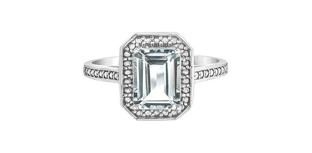 Corona White Topaz 10KW Gemstone Ring DD7465