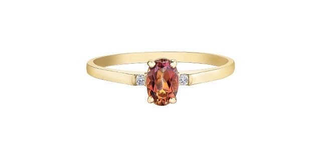 Corona Sunrise Topaz 10KY Gemstone Ring DD7525
