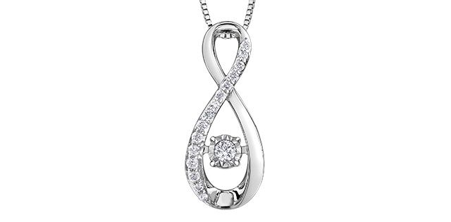 Corona Pulse Diamond Necklace 10KW .10TW DD7830
