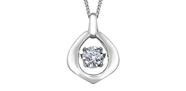 Corona Pulse Diamond Necklace 10KW .02CT DD2965