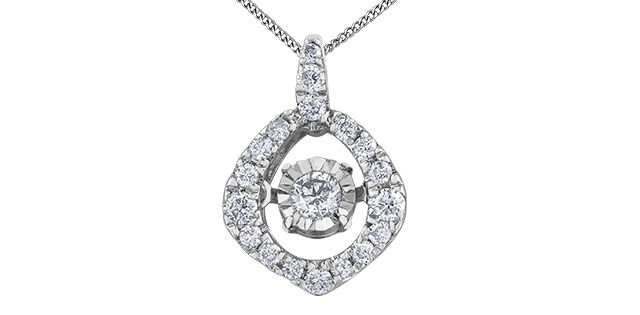 Corona Pulse Diamond Necklace 10KW .20TW DD7949