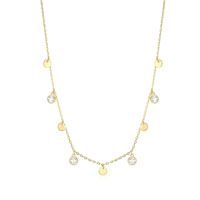 REIGN Necklace Sterling Gold Plated - Mini Disc Charm
