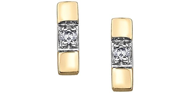 Forever Diamond Earrings 10KY .015TW ELU27218