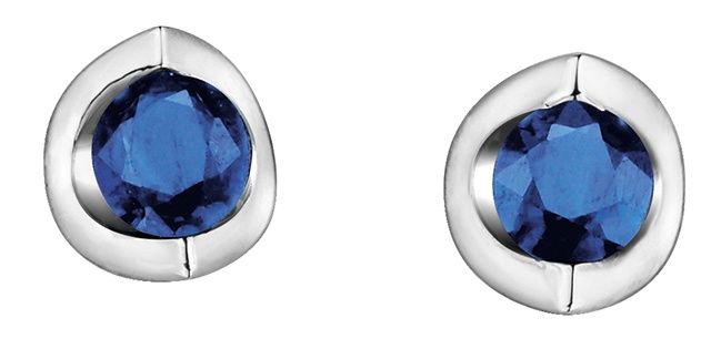 Forever Diamond Sapphire Earrings 10KW 20018