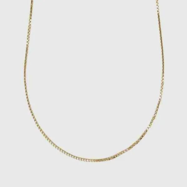 Nuco Box Link Chain Gold Plated 20&quot; 33-2001-20